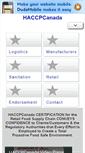 Mobile Screenshot of haccpcanada.net
